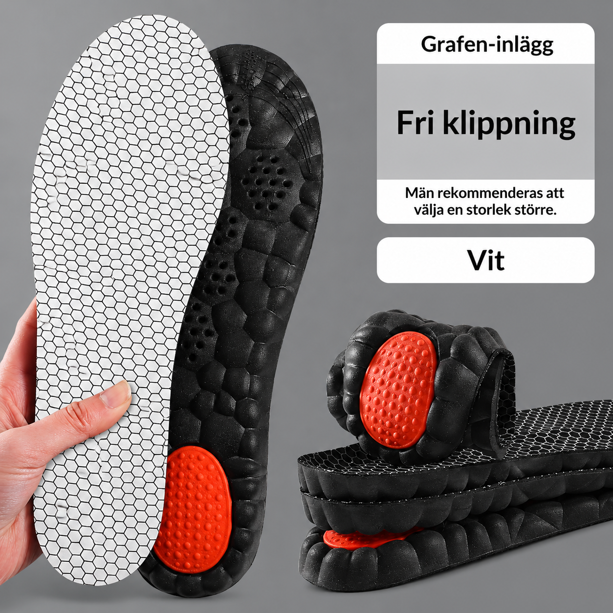VitalStep Ergonomiska Skoinlägg för Komfort hela Dagen